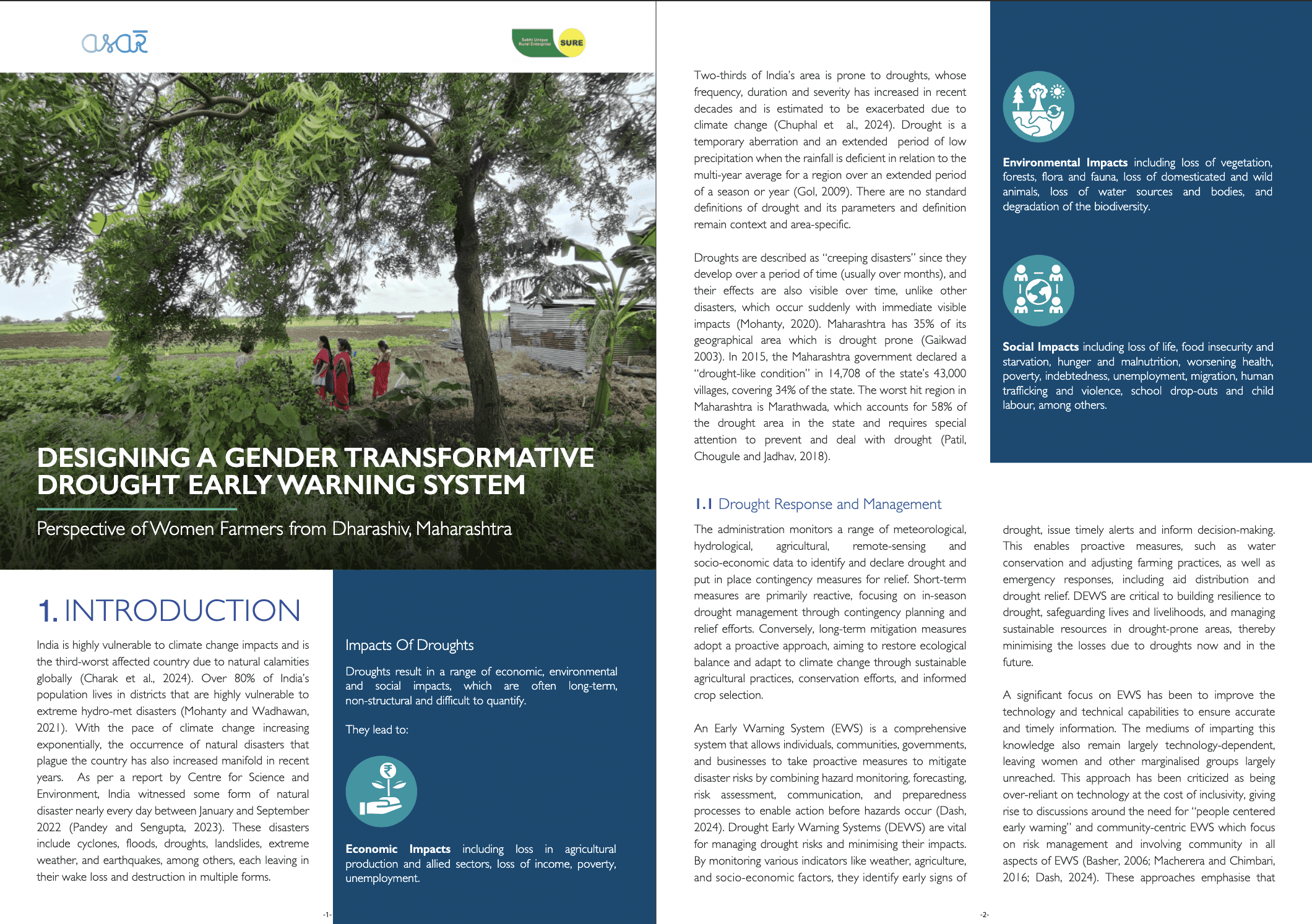 Designing A Gender Transformative Drought Early Warning System – Perspective of Women Farmers from Dharashiv, Maharashtra